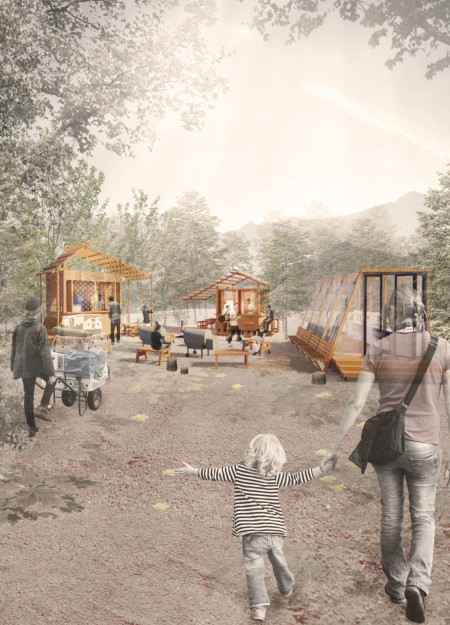 Grills and Polycarbonate Shelters Enriching Community Gatherings in Forest Settings