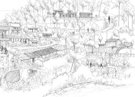 Charred Wooden Shingles and Cross-Laminated Timber Form a Sustainable Community Hub