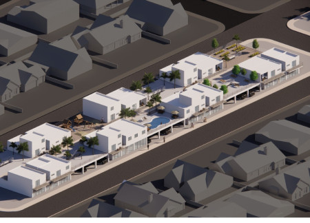 Elevated Community Spaces with Integrated Playgrounds