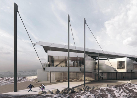 Geothermal Heating and Metal Framing in a Community Hub Emphasizing Local Agriculture