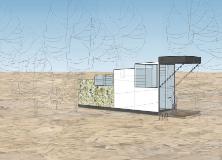 Recycled Glass and Plastic Segmented House Emphasizing Natural Light and Sustainability