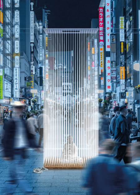 Frozen Tranquility in Natural Stone and Wind-Driven Spaces for Reflective Retreat