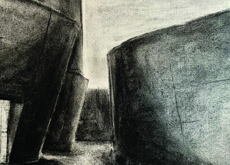 Charred Wooden Shingles and Green Roof Distinguish Multifunctional Community Space