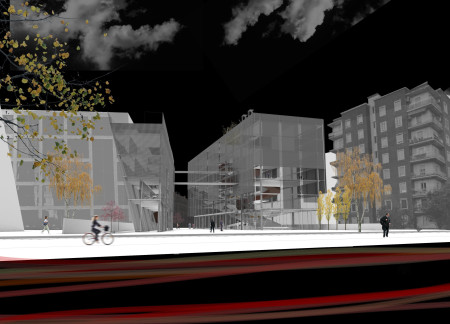 Sculptural Staircase Enhancing Connectivity Within a Green Community Space