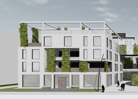 Flexible Terraces and Natural Colors in Modular Community Living