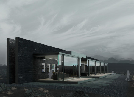 Slate Cladding and Geothermal Harmony in a Volcanic Caf&eacute; Experience