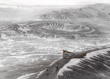 Corten Steel Cladding and Walkable Waterproofing in a Volcanic Landscape