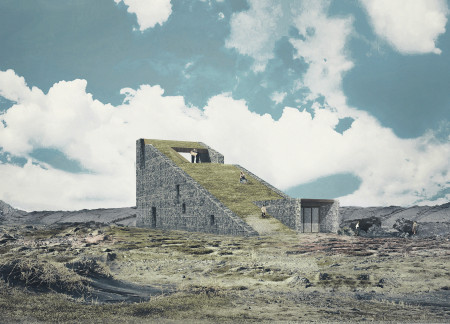 Charred Wooden Shingles and Cross-Laminated Timber Elements Define Sustainable Community Space