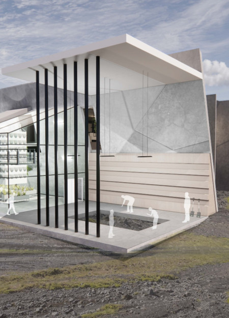 Framing Nature Through Transparency and Green Walls in a Dining Experience