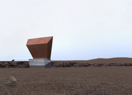 Reflected Landscapes in Copper and Burnt Wood Observation Space