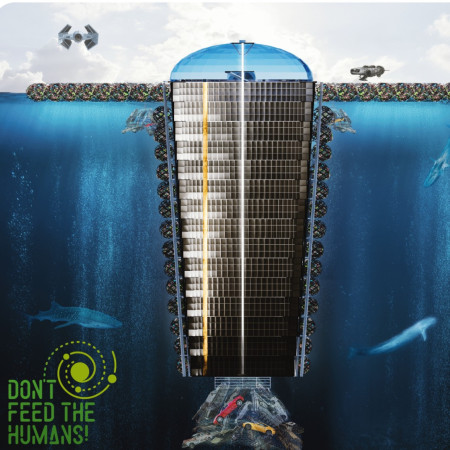 Buoyant Complex of Steel and Plastic Engaging Emergent Ocean Environments