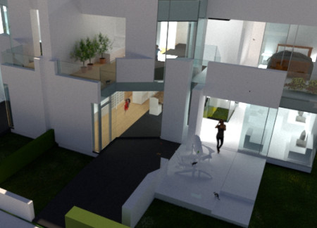 Tapered Stem Design with Bamboo and Plywood for Urban Housing