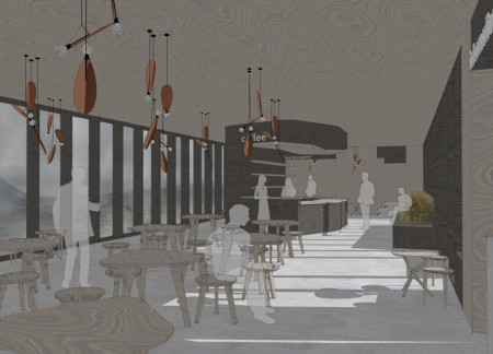 Cross-Laminated Timber Structure Evoking Tectonic Forms in a Volcanic Landscape