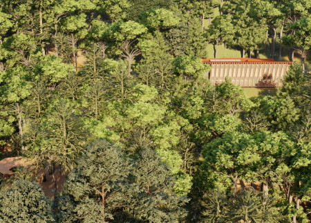Charred Wooden Shingles and Cross-Laminated Timber Panels Create Distinctive Community Space