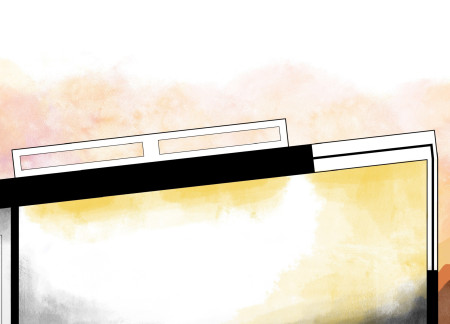 Watercolor Reflections in a Desert Sanctuary