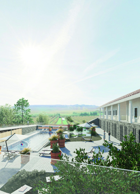 Charred Wooden Shingles and Local Stone Harmonize in a Sustainable Vineyard Retreat