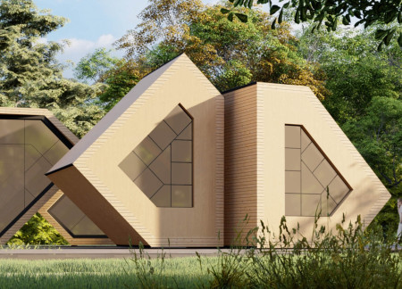 Flexible Living Through Photovoltaic Glass and Timber Beams