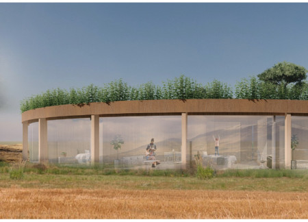 Corten Steel and Timber Blend in a Sustainable Winery Experience
