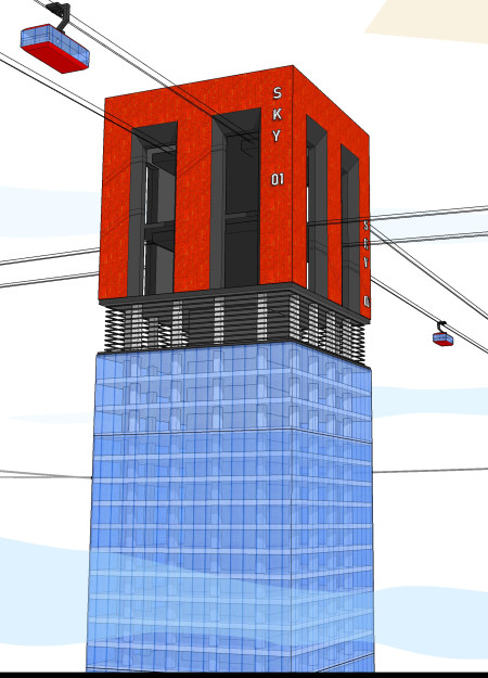 Elevated Connectivity with Integrated Ropeway in Urban Landscape