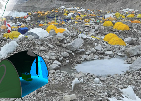 Foldable Waste Solutions Using Recycled Plastic for High-Altitude Climbers