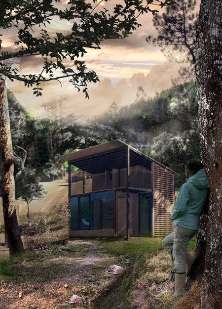 Cork Floors and Azulejos Tiles in a Sustainable Yoga Retreat