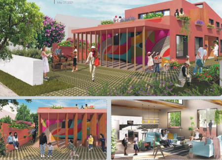 Community-Centric Living with Modular Prefabrication and Dynamic Fins