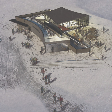 Green Roofs and Reclaimed Wood Framing Visitor Experience in Volcanic Landscape