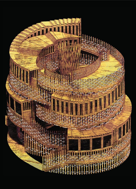 Tactile Living Spaces with Bamboo and Rope in Providence