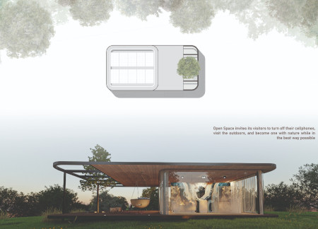 Glass Partitions and Sustainable Wood Embrace Nature in a Compact Retreat