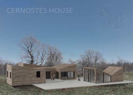 Artful Retreat with Bat Houses and Expansive Glazing Overlooking the Lake