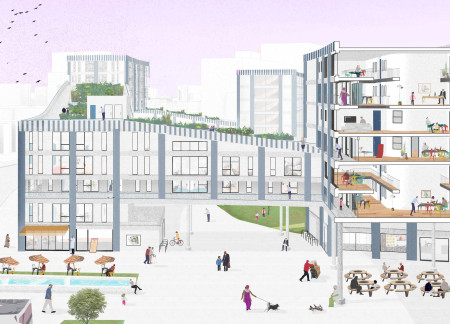 Balconies and Courtyards Enriching Community Living in a Regenerated Estate