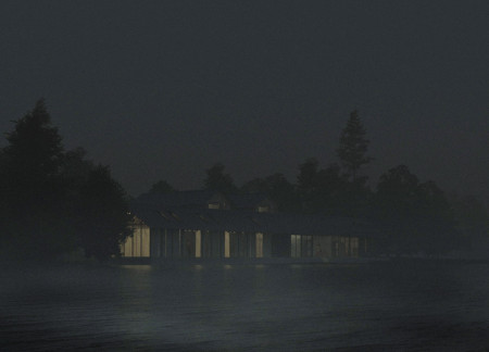 Reclaimed Wood Retreat Emphasizing Cross Ventilation and Artistic Community