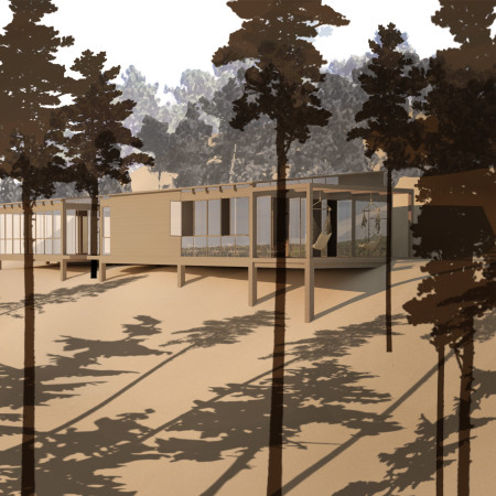 Timber Structure with Clerestory Windows Emphasizing Natural Light for Relaxation Spaces