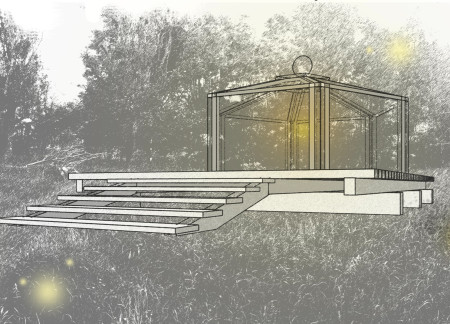 Wooden Frame Structure Creating Spaces for Introspection and Community