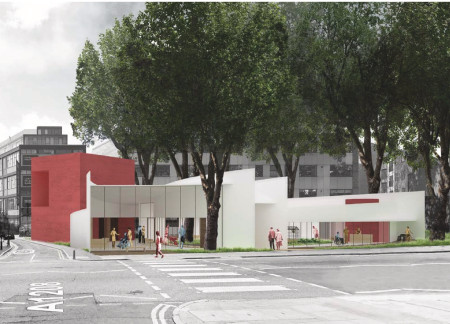 Light-Filled Spaces with Carbon and Wood for Community Support