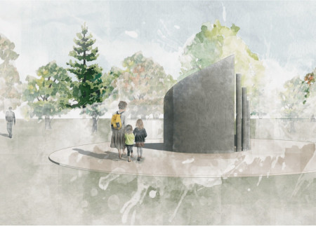 Exploring Memory Through Vanishing Wall and Missing Circle in a Reflective Memorial