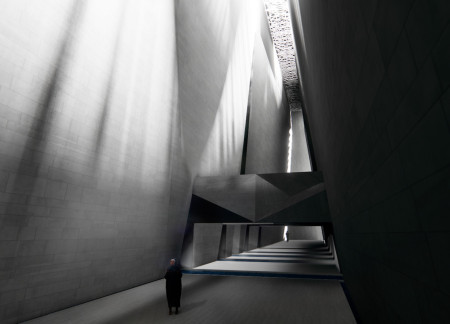 Exploring Distorted Realities Through Skylights in a Commemorative Space