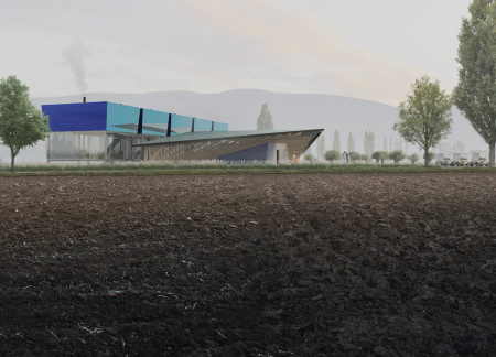 Biodiversity-Focused Community Space Featuring Brick and Ceramic Accents