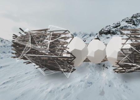 Biomimetic Design with Cross-Laminated Timber and Charred Shingles in an Alpine Refugium