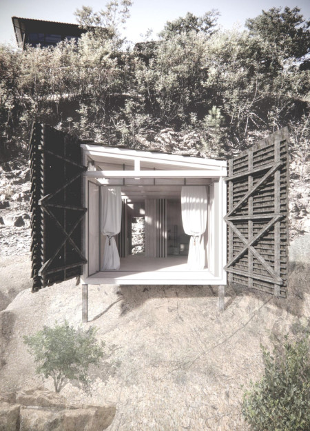 An Eco-Friendly Cabin Ensemble Promoting Mindfulness and Reflection