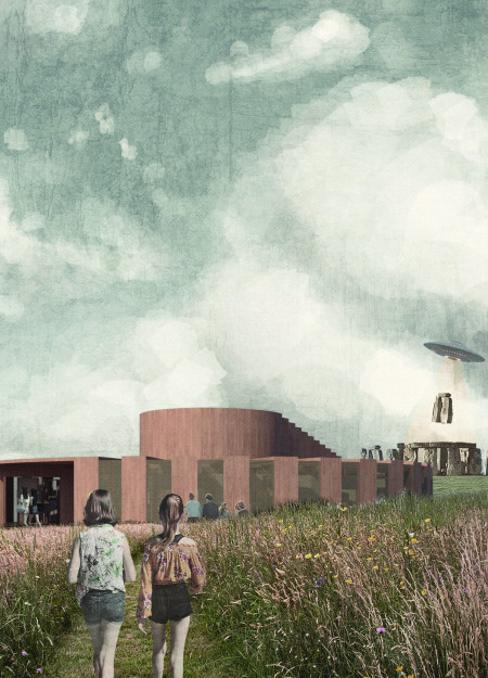 Translucent Fabric Mesh Unveiling Historical Narratives in England's Cultural Pavilion