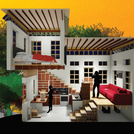 Compact Living with Integrated Storage in an Active Forest Setting