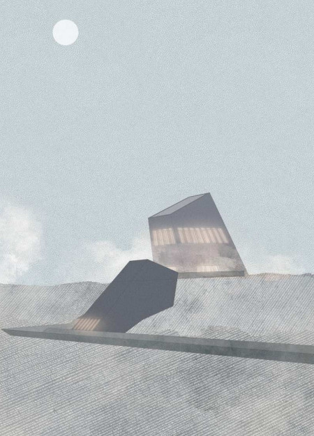 Charred Wooden Shingles Enveloping a Community Hub Crafted with Cross-Laminated Timber Panels