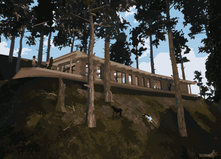 Raw Clay Walls with Valley Views in a Mindfulness Retreat