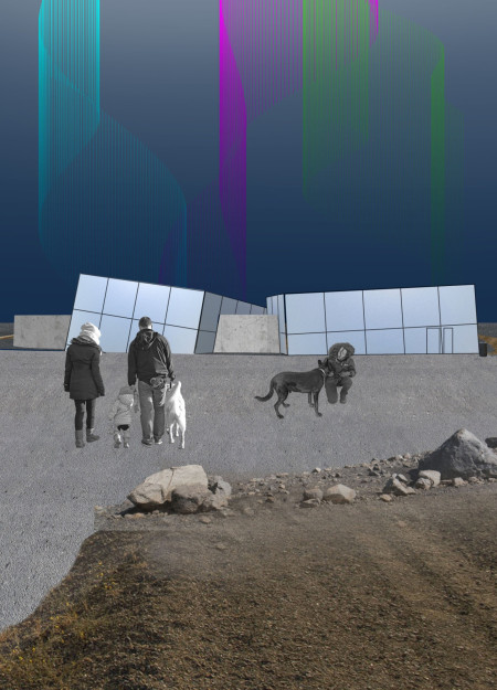 Framing Views with Glass Prisms in a Concrete Coastal Experience