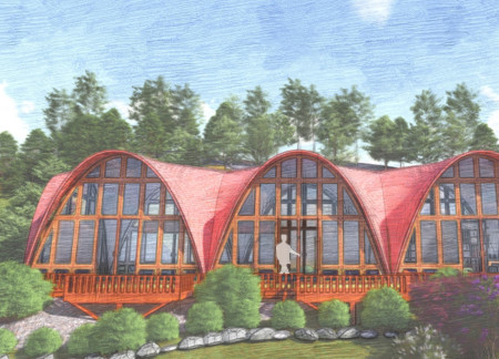 Catalan Vaults and Sustainable Brick Crafting for Mindful Retreat Spaces