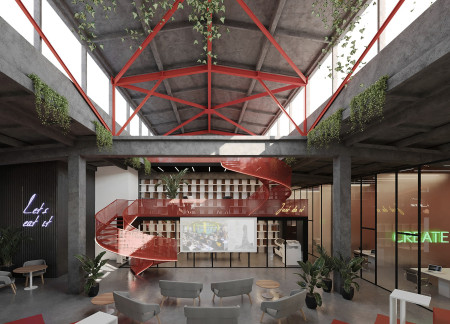 Flexible Spaces Supporting Collaborative Workshops and Educational Areas