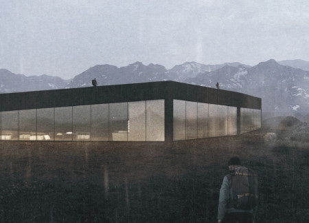 Accessible Roof and Volcanic Dust Integration in a Unique Community Space