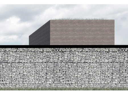 Gabion Walls and Corten Steel Gateway Define a Sustainable Winery Experience