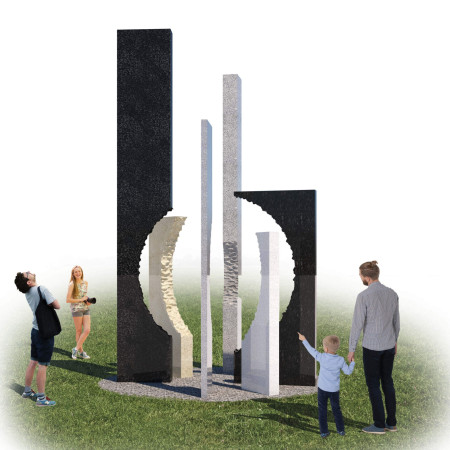 Granite Columns Engaging Community Through Reflection on Shared Loss